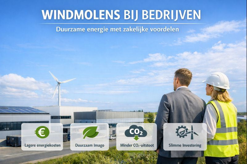 Windmolens bij bedrijven: duurzame energie met zakelijke voordelen