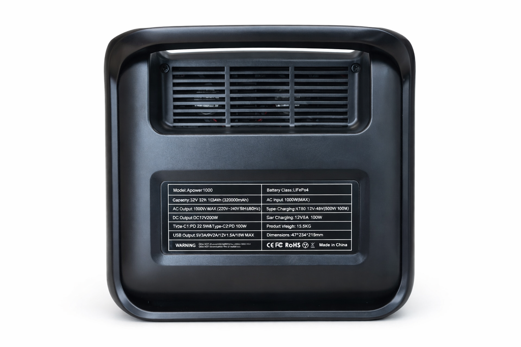 1 kWh draagbare (camping) accu