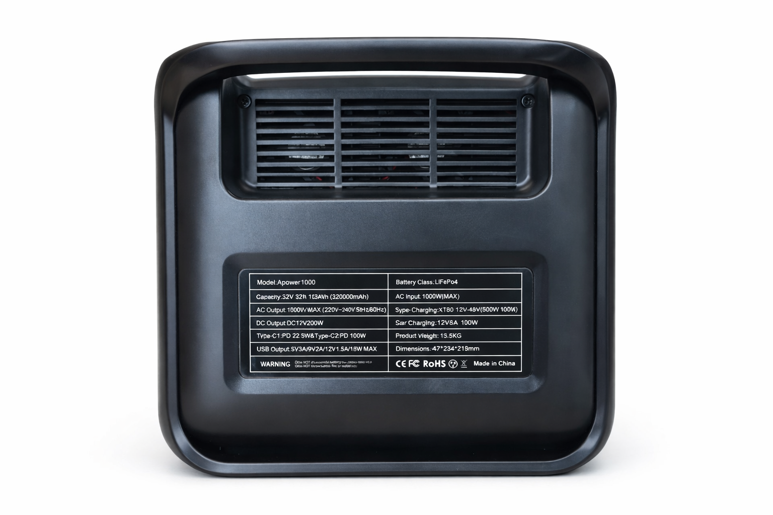 1 kWh draagbare (camping) accu